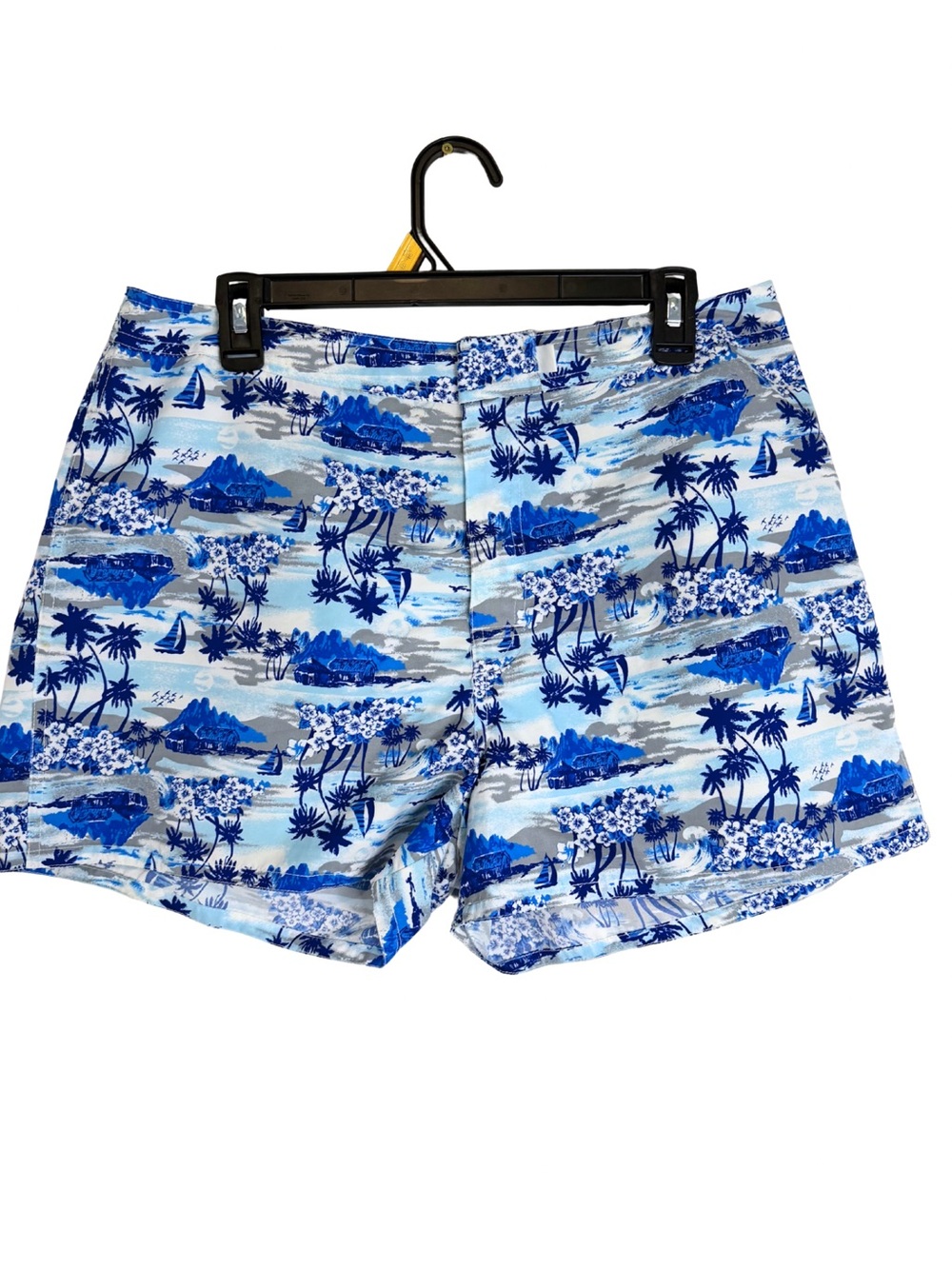 3/$20 BW Sport Blue Tropical Print Women's Shorts